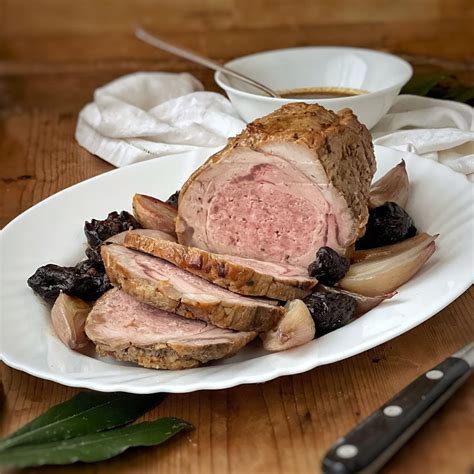 Arrosto Di Vitello Ripieno Con Prugne E Scalogni La Luna Sul Cucchiaio