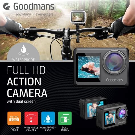 Goodmans Full HD Action Camera Action Cameras B M