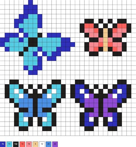 Butterfly Perler Beads 30 Free Patterns Diy Candy