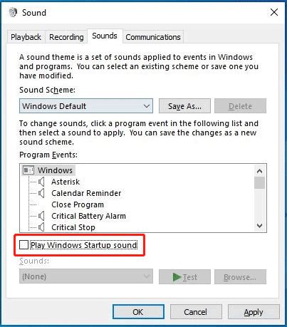 How To Enable Or Disable The Startup Sound In Windows 11 10 MiniTool