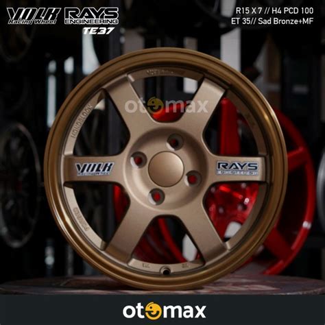 Jual VELG MOBIL VOLK RAYS TE37 RING 15 SAND BRONZE Shopee Indonesia