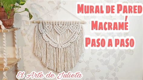 DIY MACRAME Tapiz de Macramé principiantes paso a paso YouTube