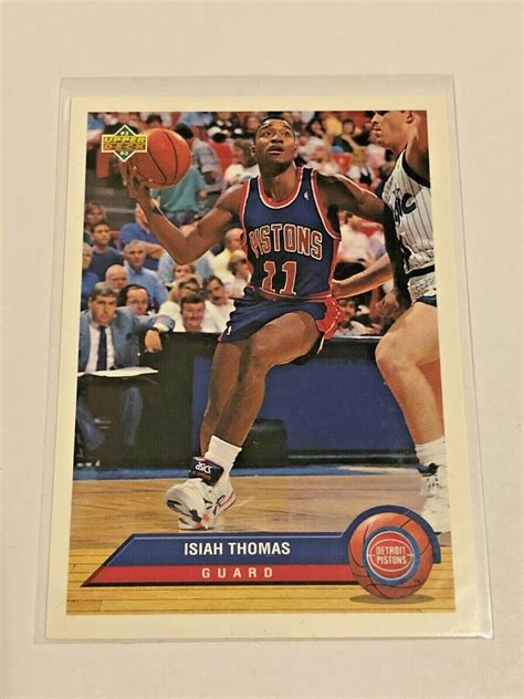 1992 93 Upper Deck McDonalds Basketball P12 Isiah Thomas Detroit