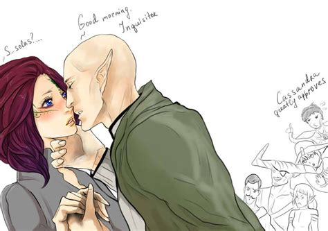 Solas And Inquisitor By Purple Meow On Deviantart Dragon Age Solas