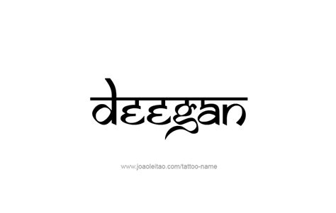 Deegan Name Tattoo Designs