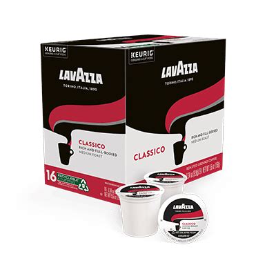 Classico Keurig K Cups Single Serve Coffee Pods Lavazza