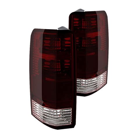 Spyder ALT JH DNIT07 OE RSM Chrome Red Smoke Euro Tail Lights