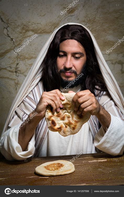 Breaking bread at Last Supper Stock Photo by ©Klanneke 141257558