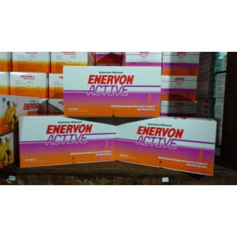 Jual Enervon C Active Multivitamin C Suplemen Daya Tahan Tubuh Box