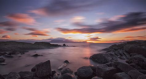 Hd Wallpaper Golden Sunset Isle Of Arran Scotland Europe United