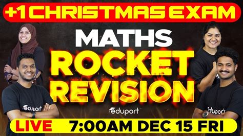 Plus One Maths Christmas Exam Rocket Revision Eduport Class