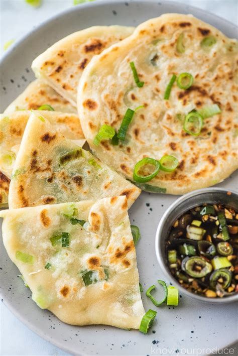 Scallion Pancakes Are Crispy On The Outside Soft And Chewy On The