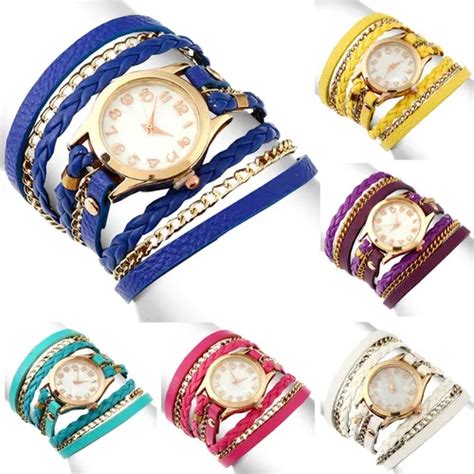 Relojes Brazalete Pulsera Mujer Triple Nacar Lote Mayoreo Meses