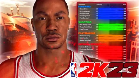 NBA 2K23 PRIME DERRICK ROSE BUILD EXPLOSIVE SLASHING PLAYMAKER PG W