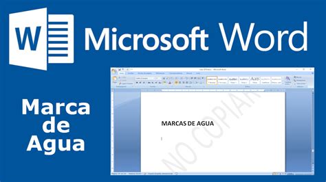 Como Poner Marca De Agua A Un Documento De Word