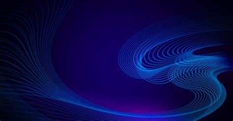 Technology Geometric Line Light Effect Blue Gradient Background Psd