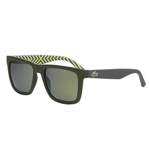 Kính Mát Lacoste Grey Square Men Sunglasses L750s 318 54 Màu Xám Xanh Green Vua Hàng Hiệu