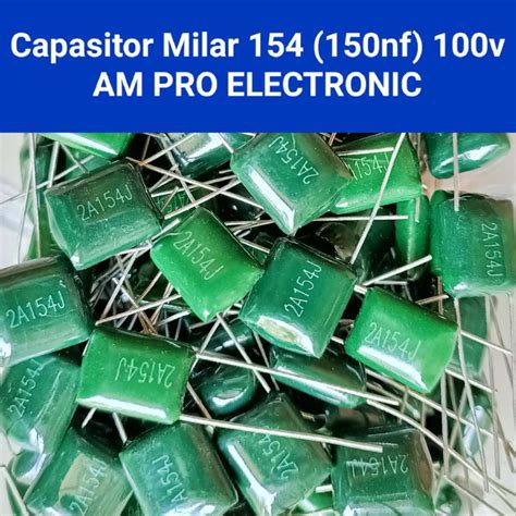 Jual Kapasitor Milar 154 100v 150nf Capacitor Mylar 150n 0 15uf