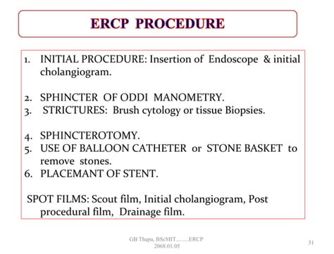 Ercp Procedure Ppt