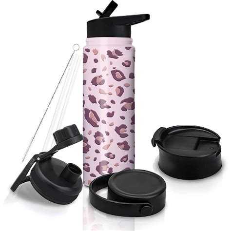 Orchids Aquae Oz Vacuum Insulated Stainless Steel Wide Mouth Water