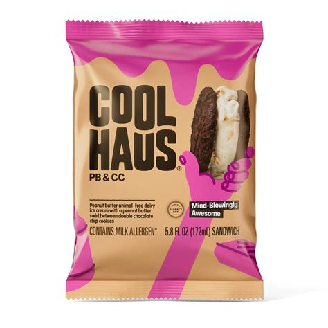 Coolhaus Pb And Cc Ice Cream Sandwich 5 8oz Grocery And Gourmet Food