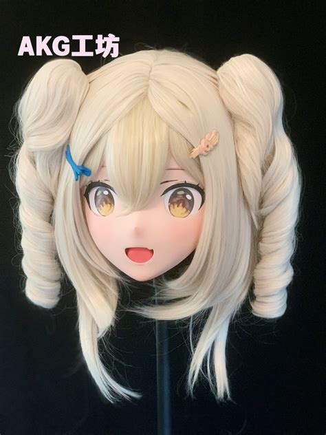 Al35customize Character Emilia Femalegirl Resin Fullhalf Head With Lock Anime Cosplay