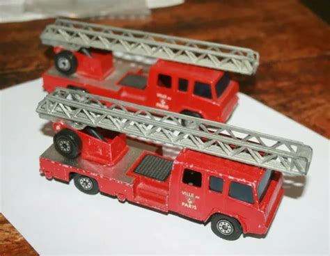 Lot Solido Camions De Pompiers Miniatures Anciennes Au Eur