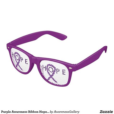 Purple Awareness Ribbon Sunglasses