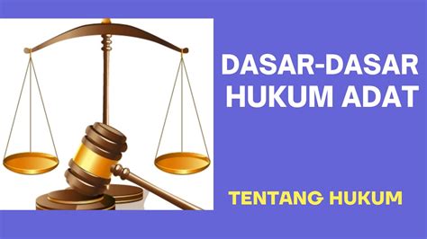 PENGERTIAN ISTILAH DAN DEFINISI HUKUM ADAT YouTube