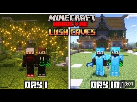 We Survived Days In Lush Cave Word Only Minecraft In Hardcore Duo