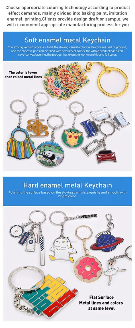 Longzhiyu 17 Years Maker Car Logo Keychain Custom Brand Metal Keyring