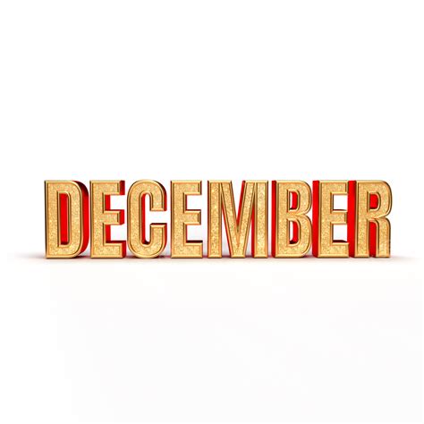 December 3d Text December 3d December Text New Year Png Transparent