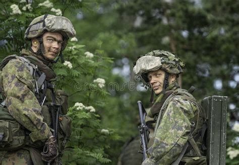 Finnish army editorial stock image. Image of conscripts - 259509314