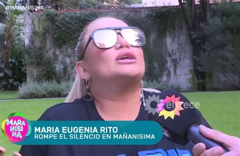 Reapareció María Eugenia Ritó y habló de su presente sentimental Me