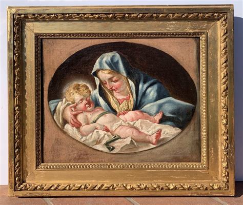 Pittore Veneto Xviii Sec Madonna Con Bambino Viezzi Arte