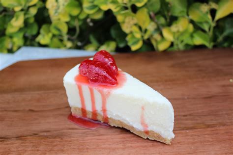 Cheesecake Slice With Strawberries Just Dough It