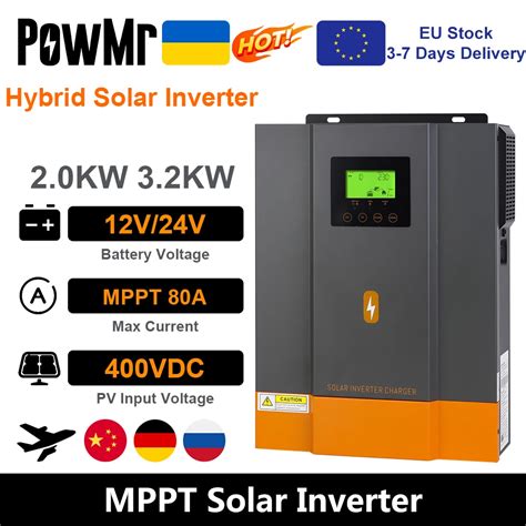 Powmr Onduleur Solaire Hybride Photovolta Que Avec Contr Leur De Charge