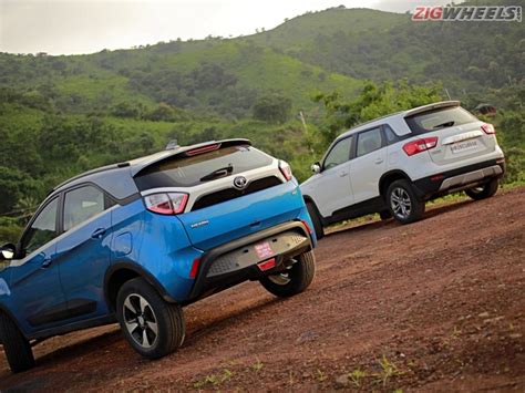 Tata Nexon Vs Maruti Suzuki Vitara Brezza Comparison Review Zigwheels