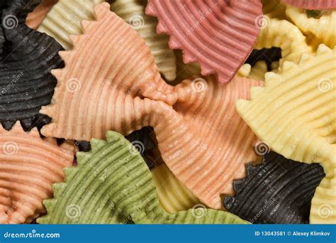 Pasta like butterflies. stock image. Image of colors - 13043581