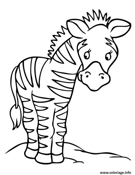 Coloriage Zebre Dessin Zebre Imprimer