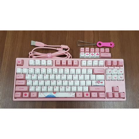 Bàn phím cơ Akko World Tour Tokyo Sakura 3087 TKL 87 phím keycap in