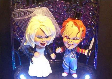 Childs Play Chucky And Tiffany Cake Topper Cool Wedding Cakes