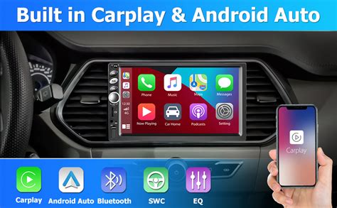 Hikity Doppel Din Autoradio Apple CarPlay Android Auto Autoradio