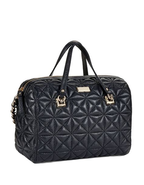 Lyst Kate Spade New York Quilted Leather Handbag In Black