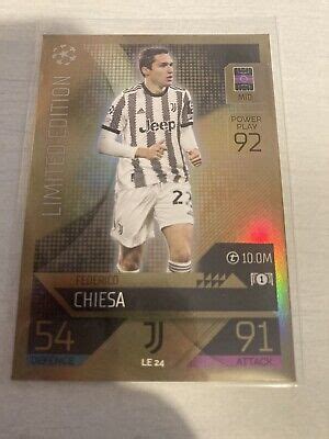 Topps Match Attax Federico Chiesa Limited Edition Card