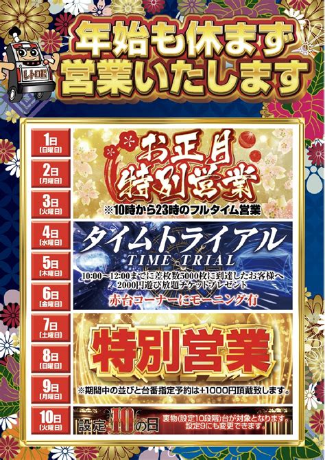 1月6日（金）best5 パチスロ専門ゲームセンター 「dendo～殿堂」上野店ブログ