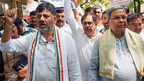 Karnataka Cm Others Hold ‘silent Protest Against Rahul Gandhis