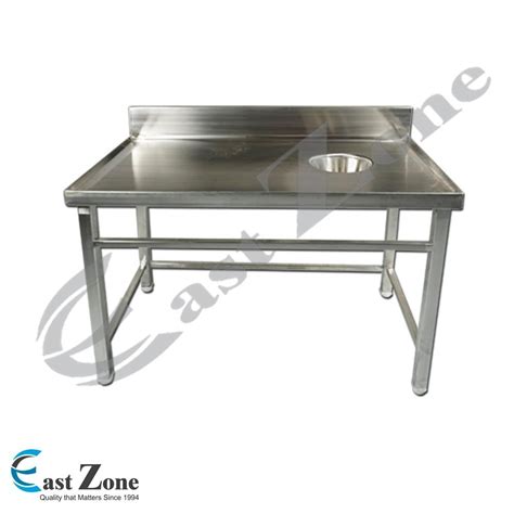 For Restaurant Solid Dish Landing Table With Garbage Chute At In