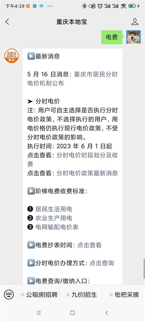 重庆居民分时电价价格详细 重庆本地宝