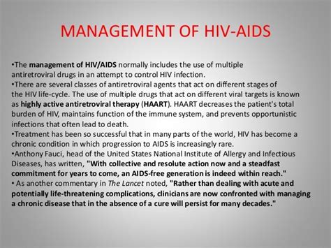 Management Of Hivproper